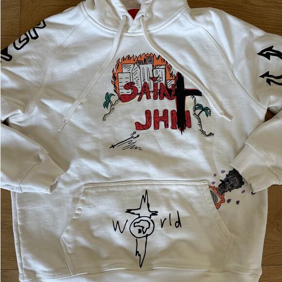 Christian Sx Club - Journal 1 Entry Graphic Hoodie in Off white Multi - Picture 2 of 7